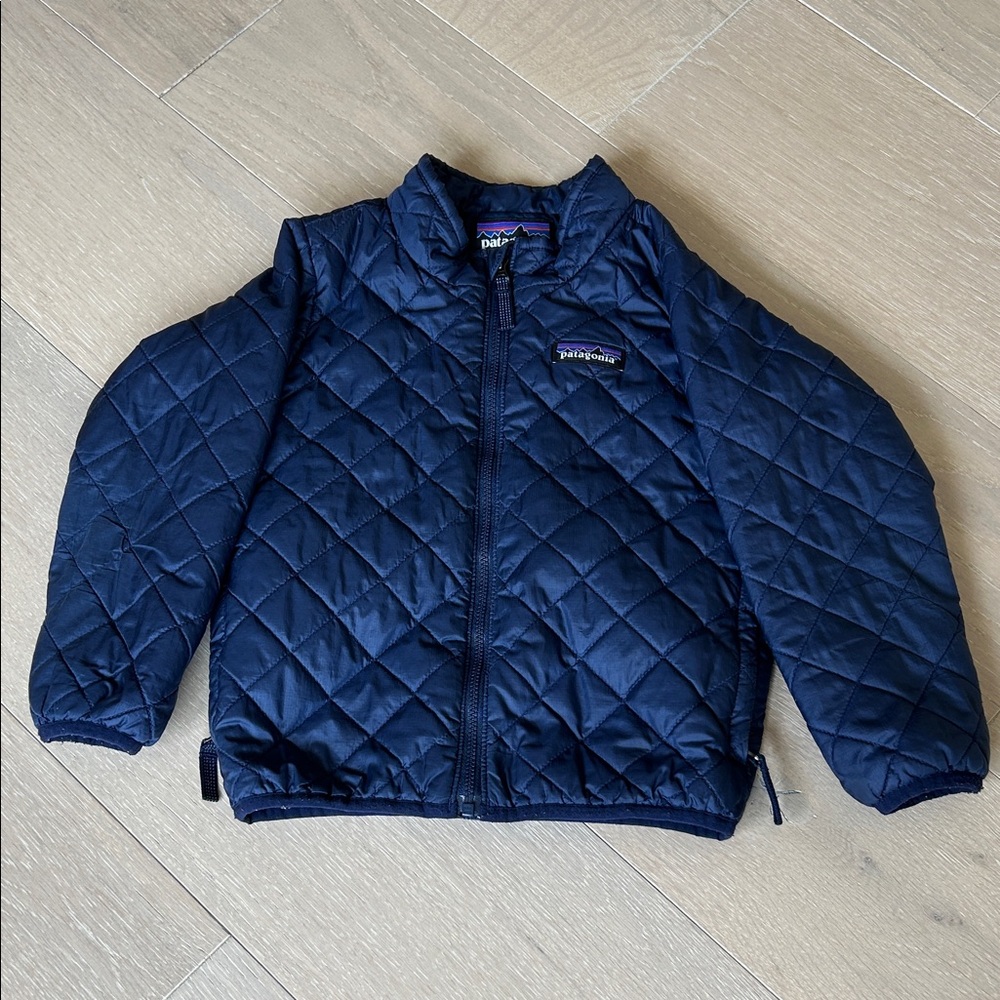 Patagonia Kids Navy Quilted Puffer Jacket